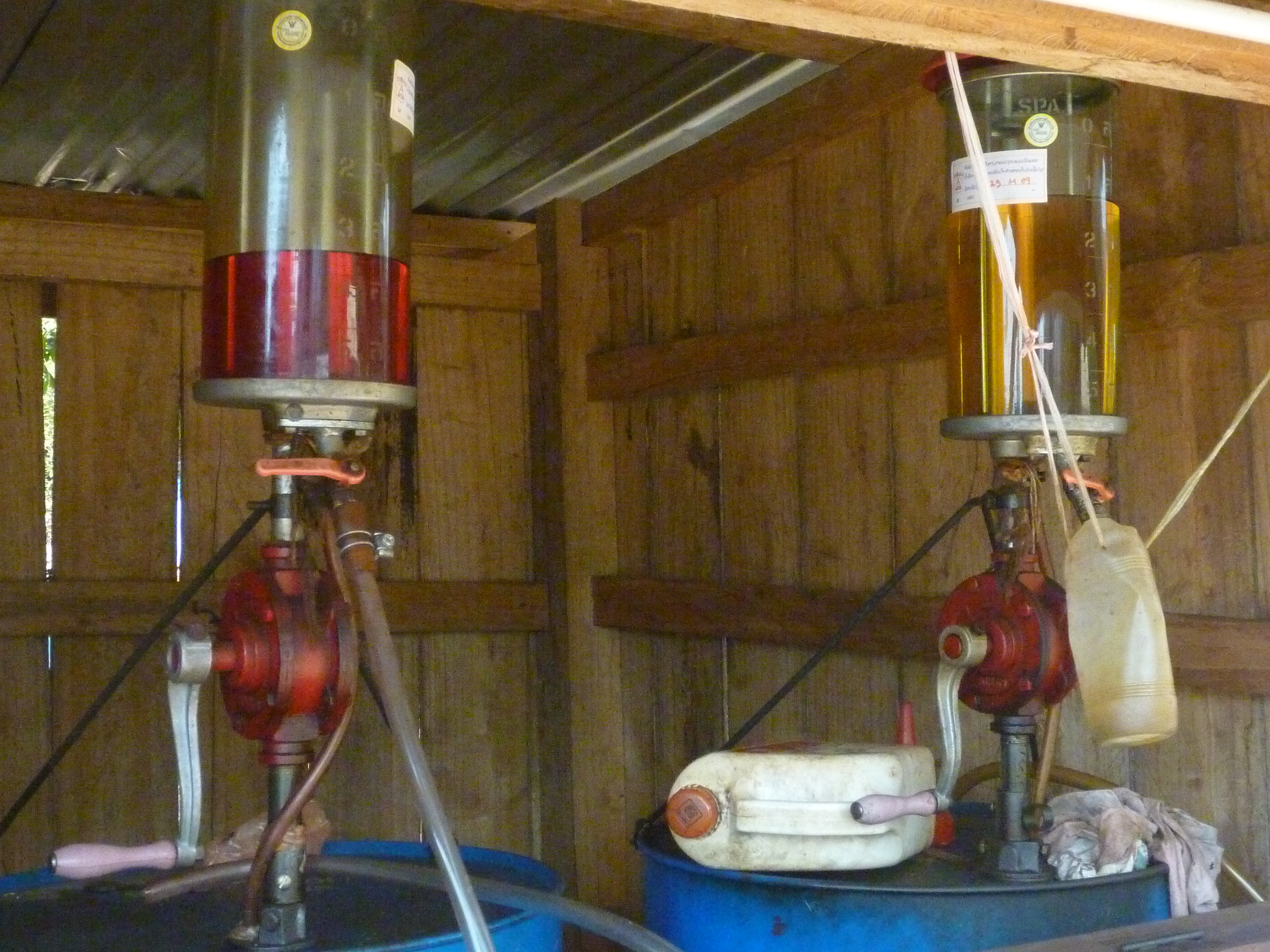 Stopping at the petrol station